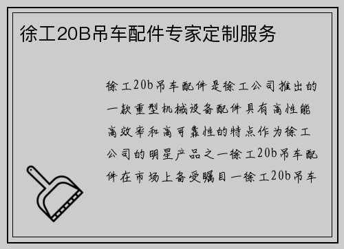 徐工20B吊车配件专家定制服务